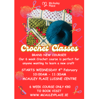 Learn Crochet – 6-Week Course Starting 4th February