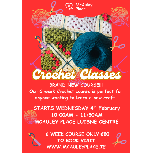 Learn Crochet – 6-Week Course Starting 4th February